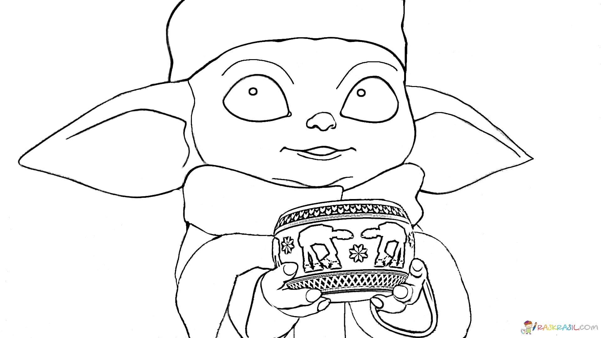 Desenhos de Baby Yoda para colorir - Novas imagens imprimir de graça
