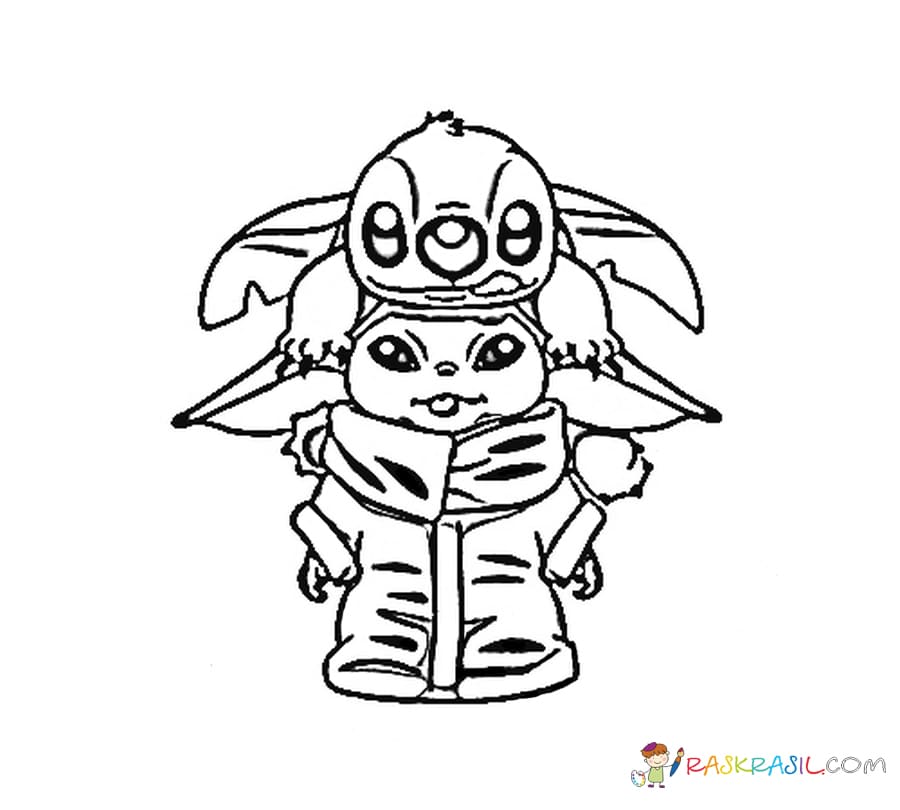 Coloring Pages Disney Baby Yoda