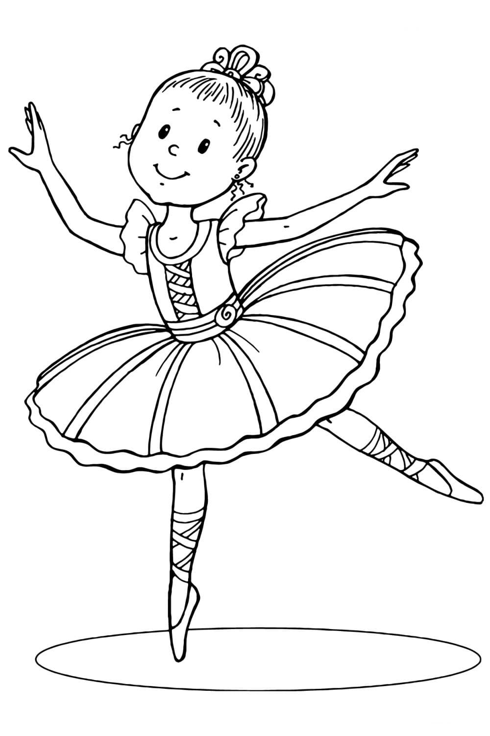 Dibujos para colorear Bailarina. Descargar o imprimir gratis