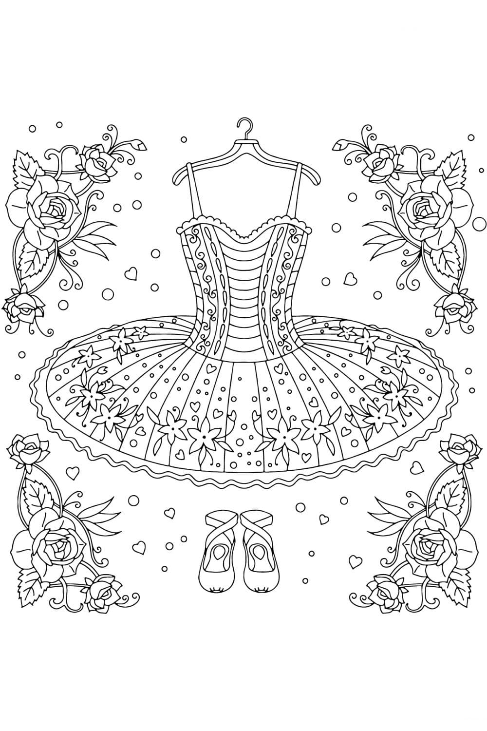 Dibujos para colorear Bailarina. Descargar o imprimir gratis