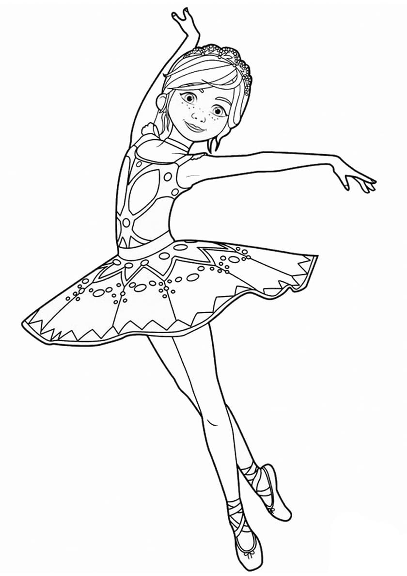 Dibujos para colorear Bailarina. Descargar o imprimir gratis