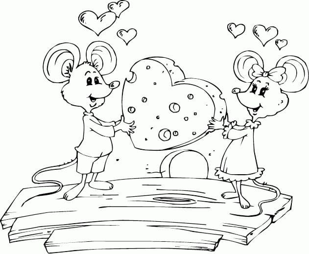 Cheese Coloring Pages