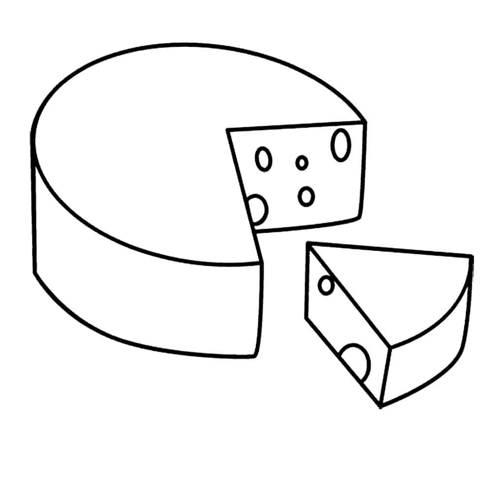 Cheese Coloring Pages