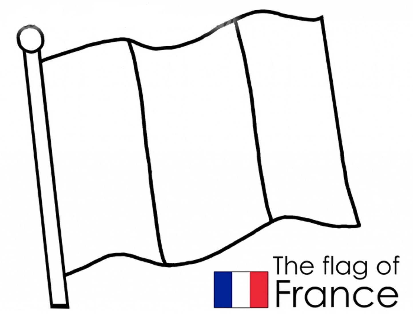 Drapeau France Colorier Imprimer HPCNOB Drapeau France Colorier Imprimer HPCNOB