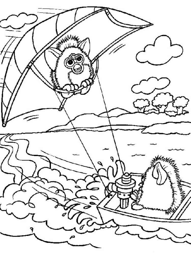 Furby Coloring pages . Print for free fantastic animals