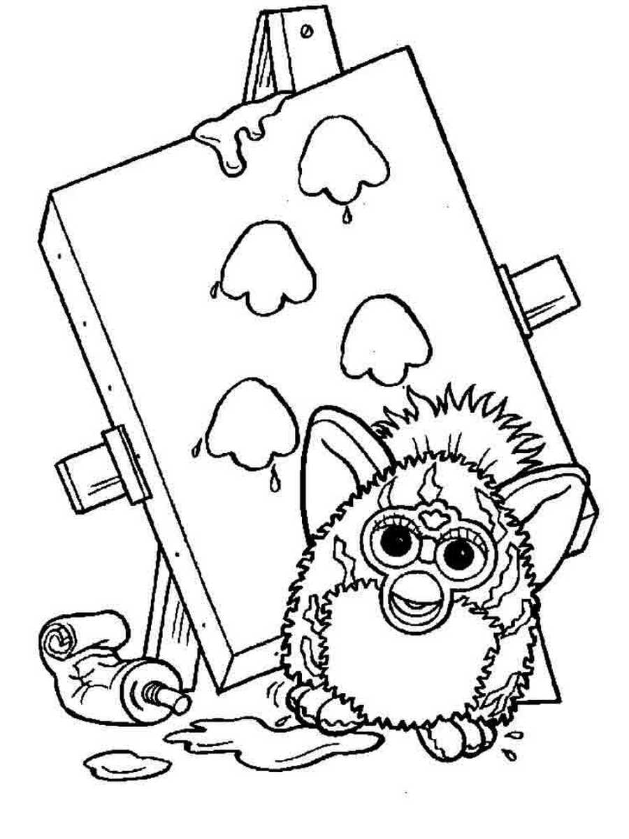 Furby Coloring pages . Print for free fantastic animals