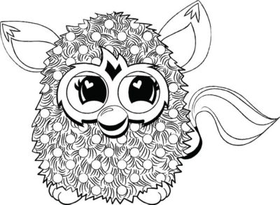 Furby Coloring pages . Print for free fantastic animals
