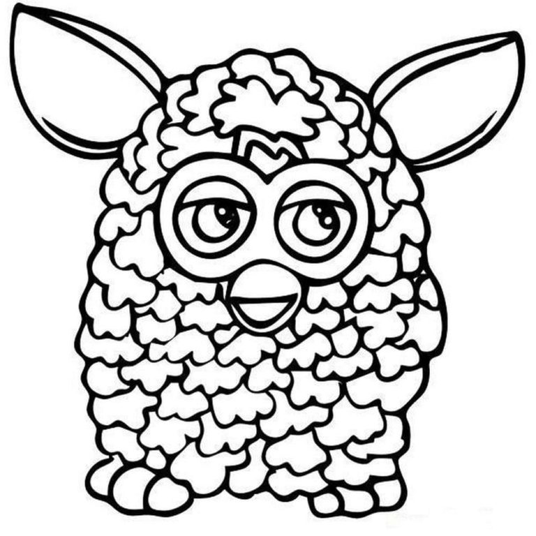 Furby Coloring pages . Print for free fantastic animals