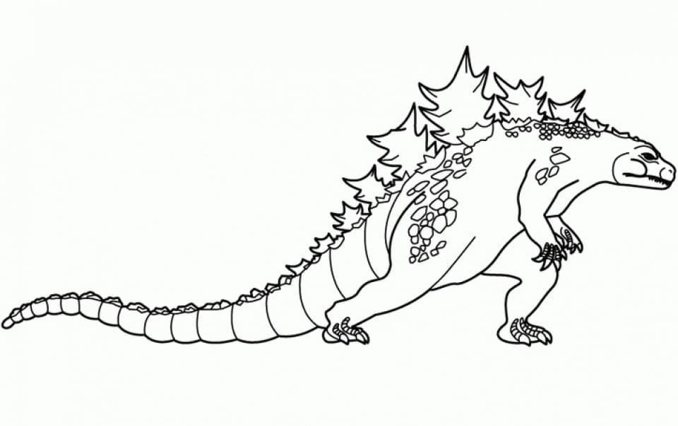 Desenhos de Godzilla para Colorir - Imprimir monstro gratuitamente