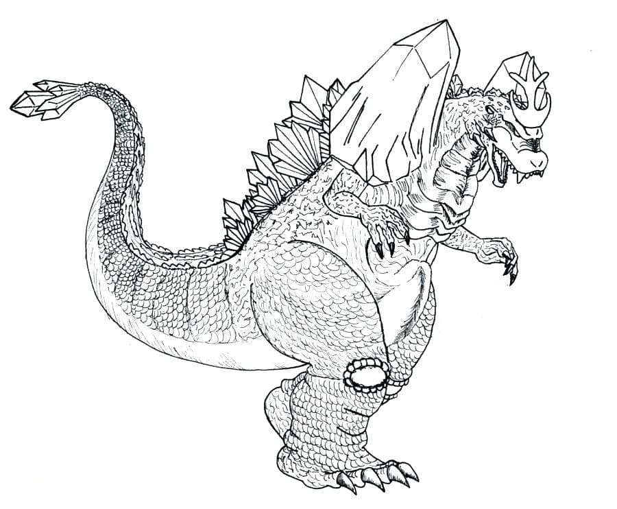 Dibujos de Godzilla para colorear - Imprimir monstruo gratis