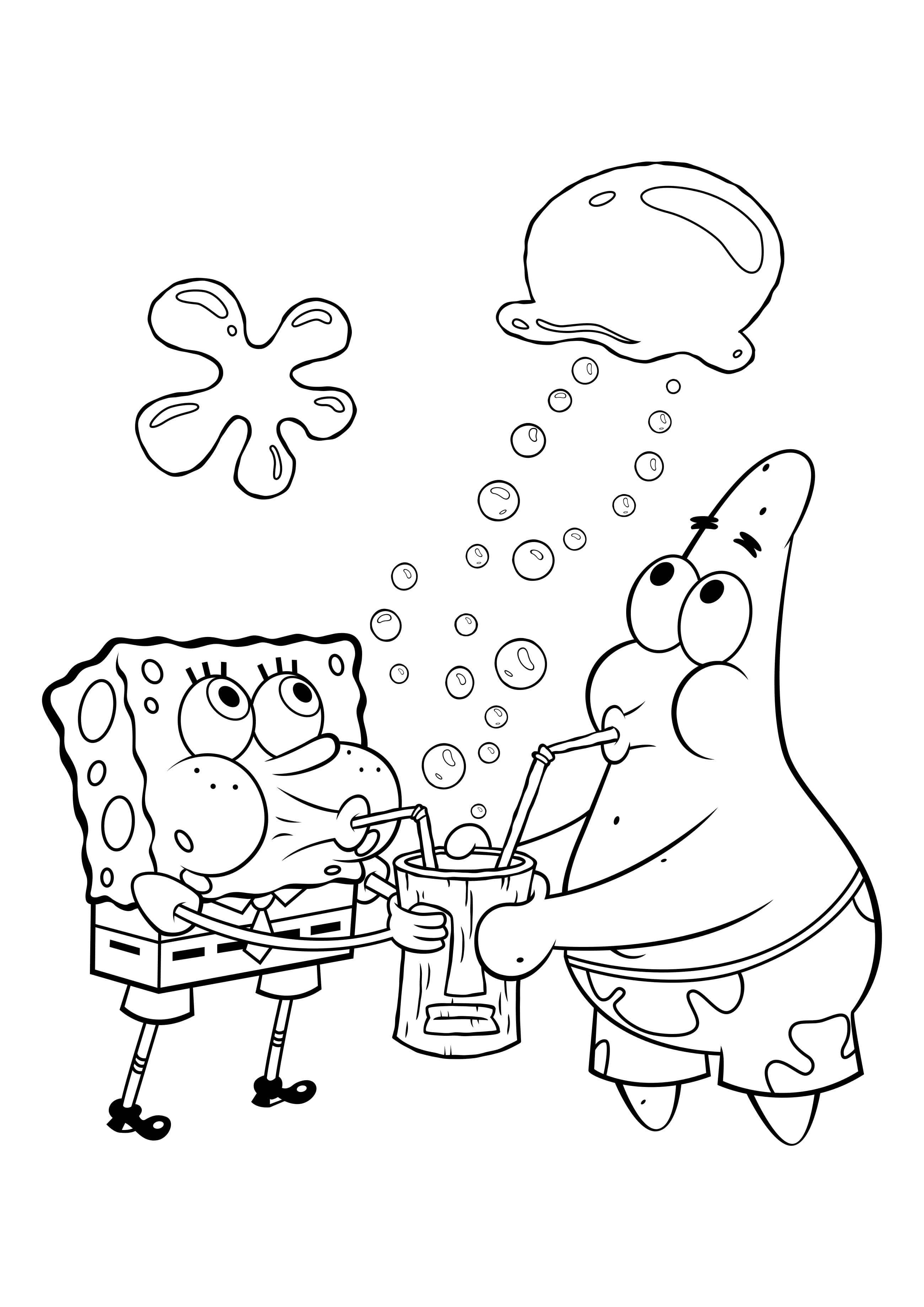 SpongeBob Coloring Pages | 60 Pictures Free Printable