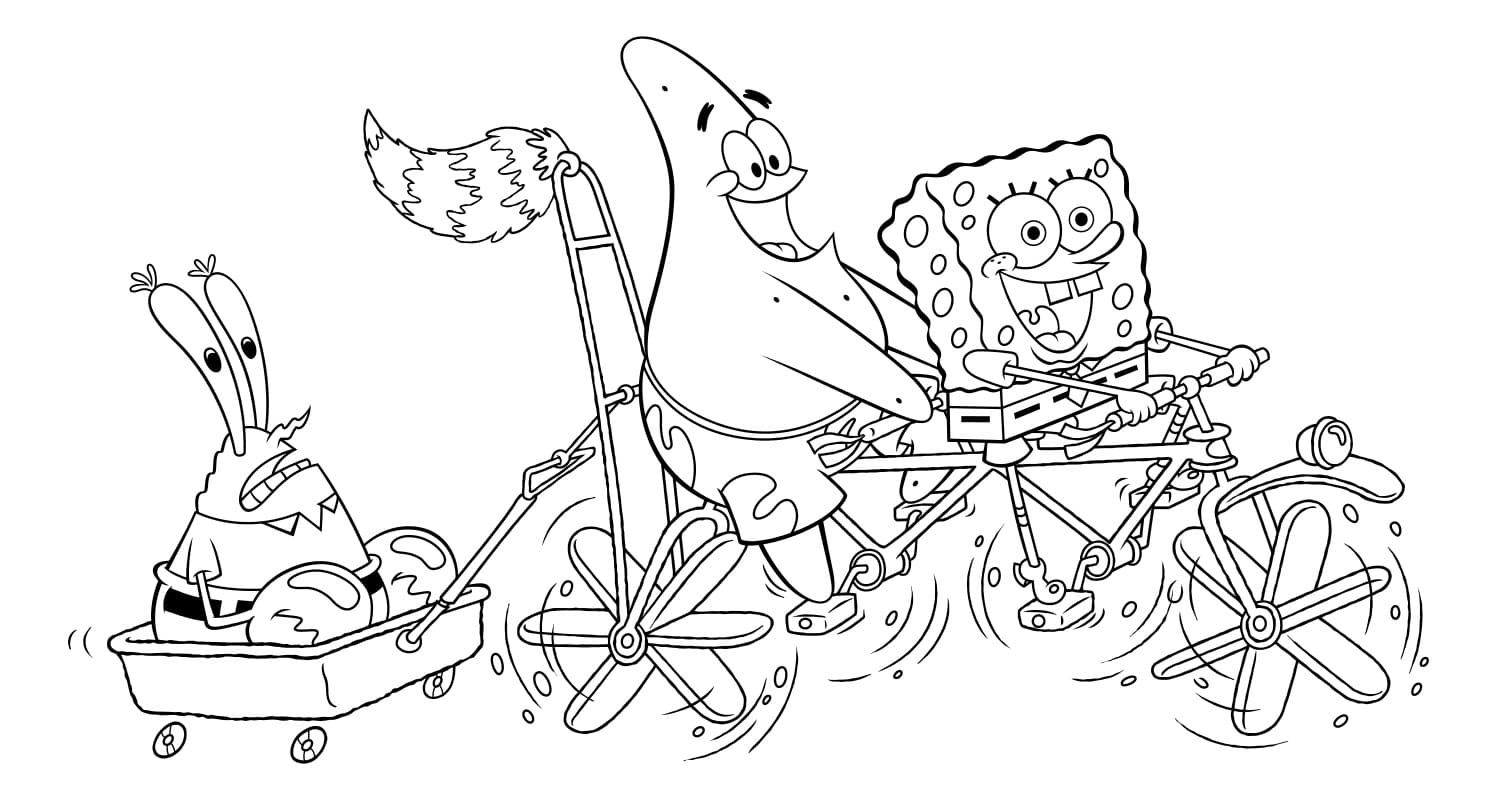 SpongeBob Coloring Pages | 60 Pictures Free Printable