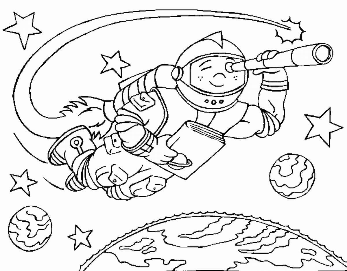 Desenhos de Espaço para Colorir - 110 imagens para impressão gratuita