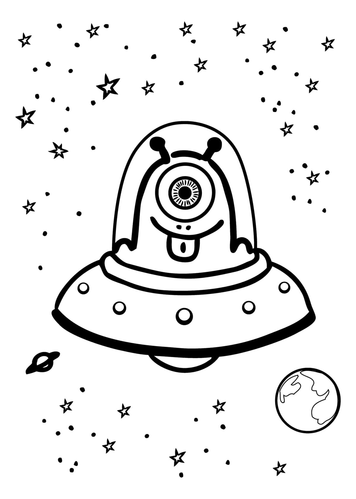 Dibujos de Espacio para Colorear - 110 imágenes para imprimir gratis