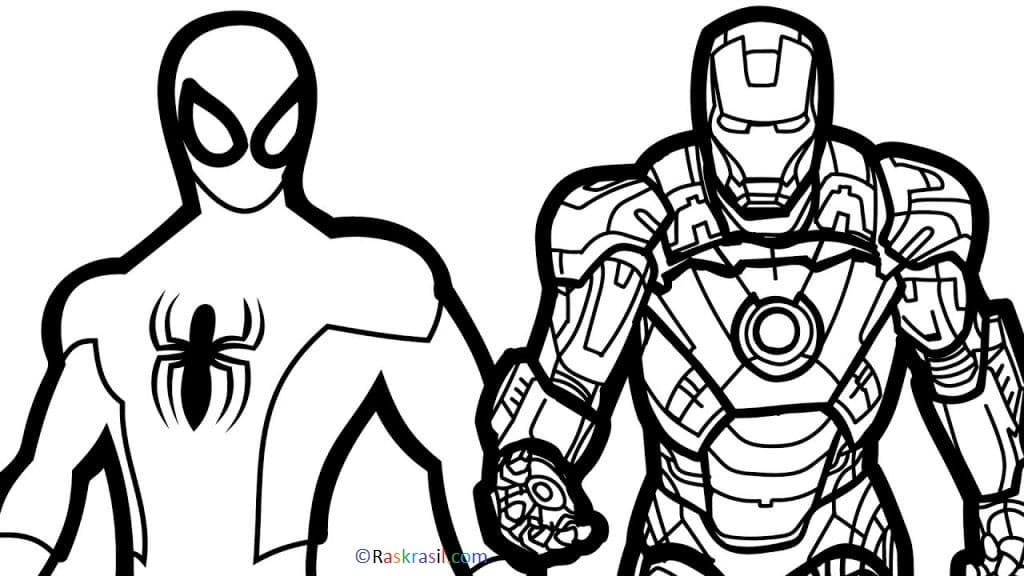 Coloriage Avengers - 110 pièces imprimer sur le site