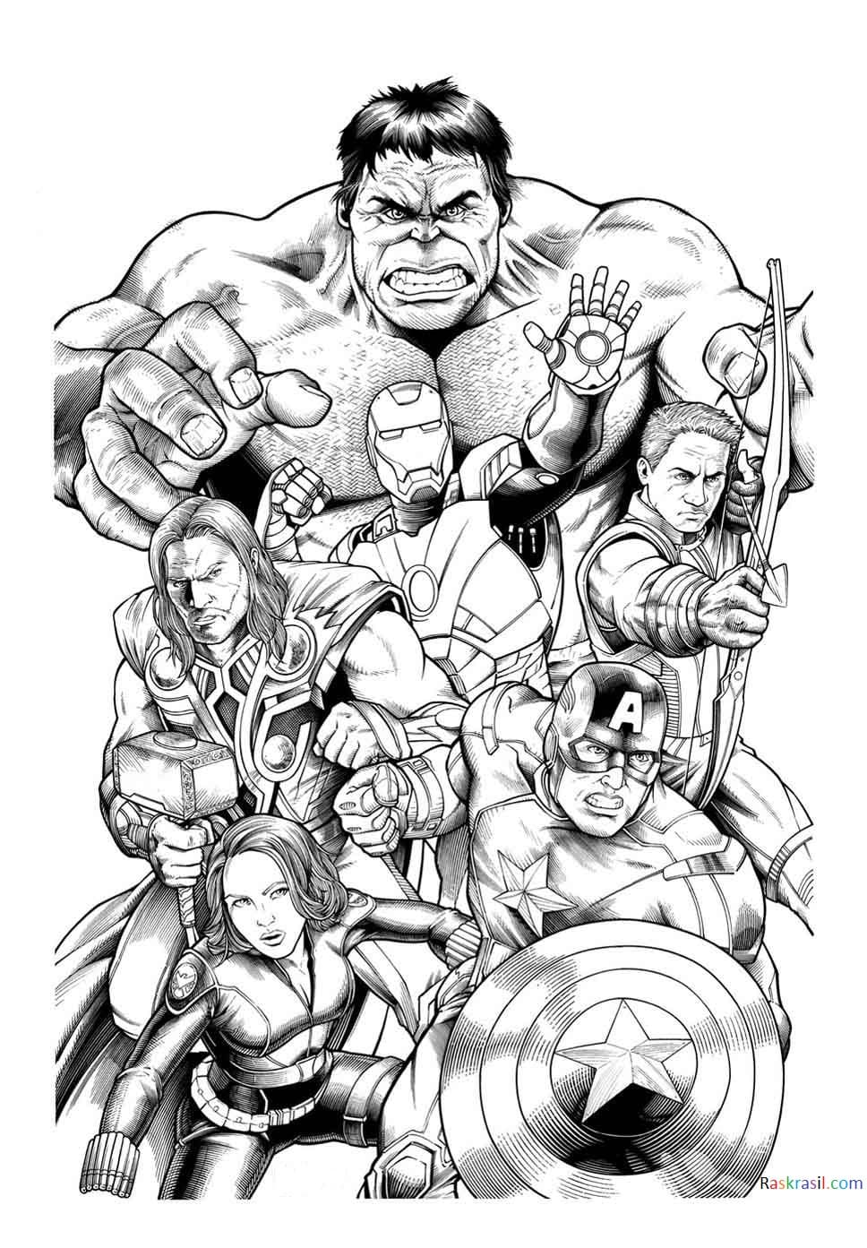 Disegni Da Colorare Avengers Marvel