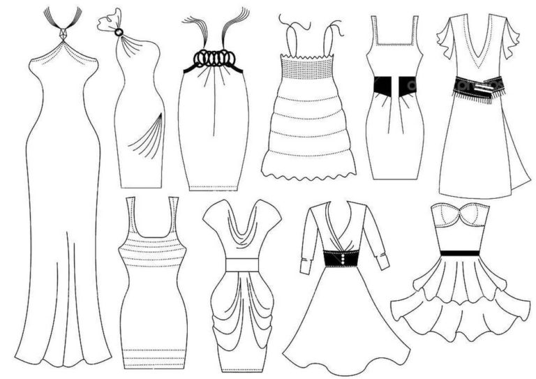 Desenhos de Roupas para colorir. Imprima online 90 Imagens