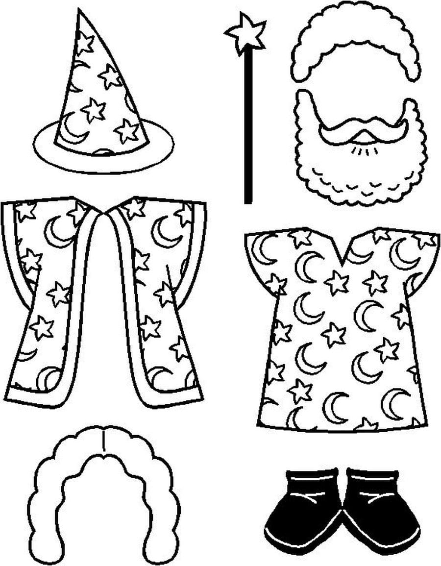 Coloring pages Clothes. Download or print online for kids