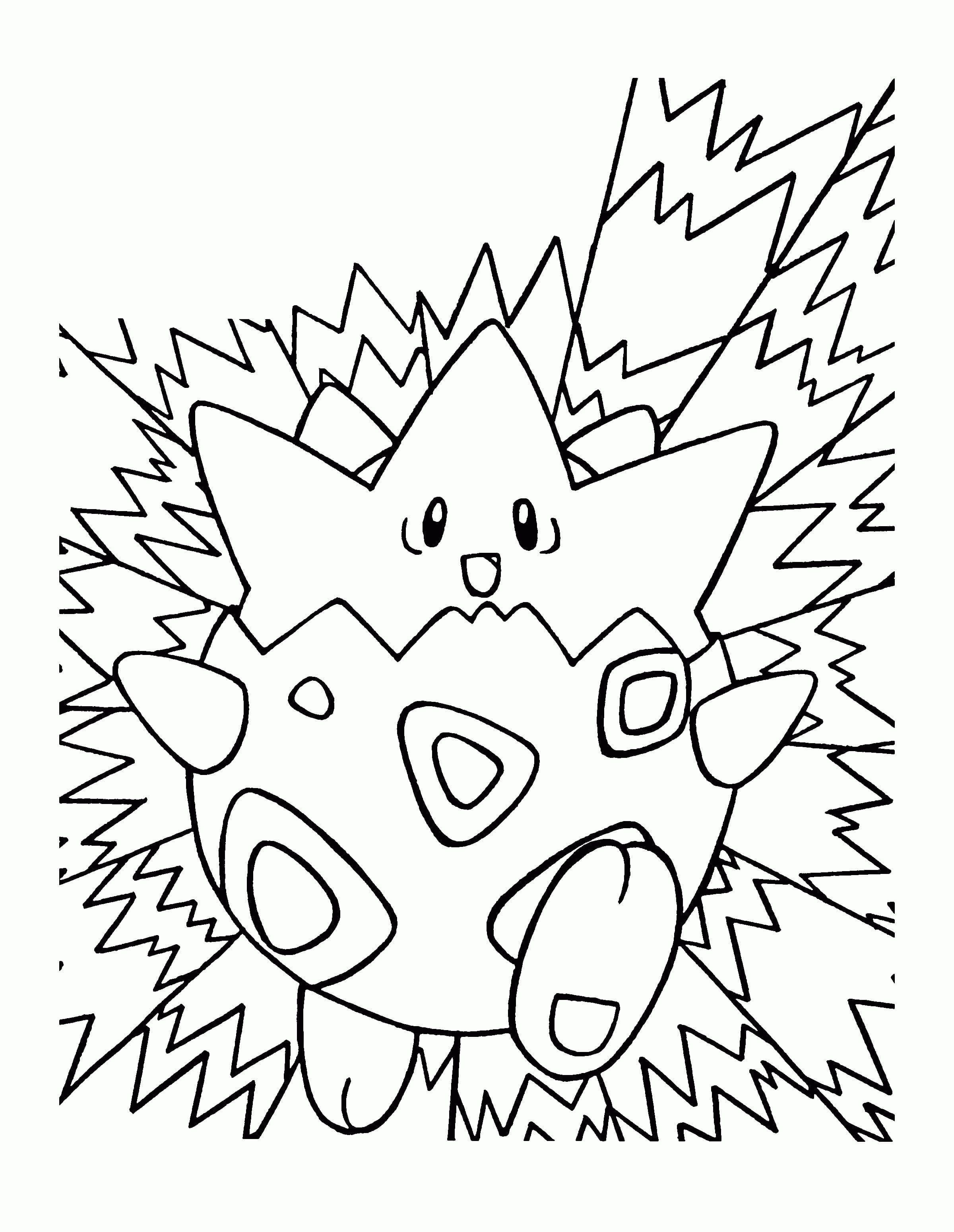 Desenhos do Pikachu para Colorir