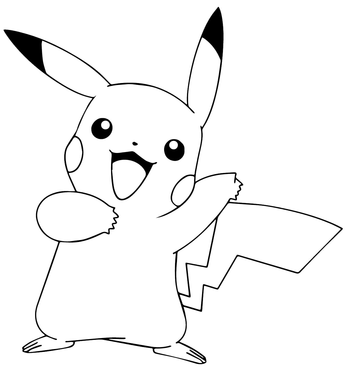 ausmalbilder pikachu und andere pokemon. kostenlos drucken