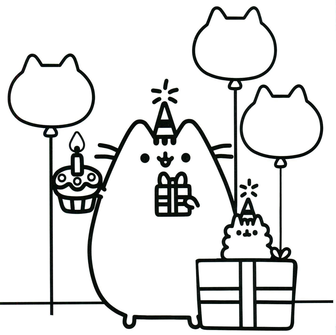 Dibujos de Pusheen para Colorear