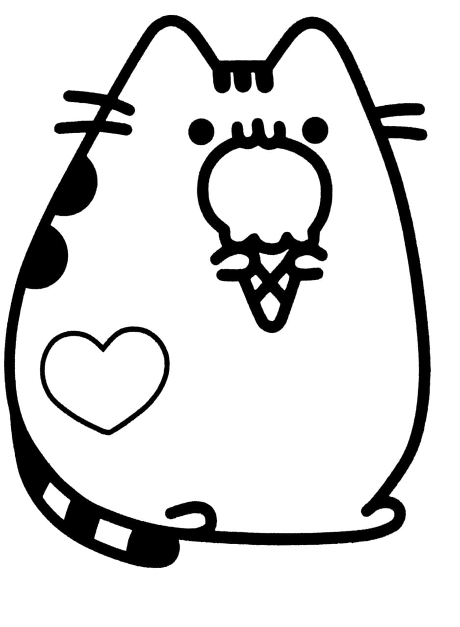 Desenhos de Pusheen para Colorir