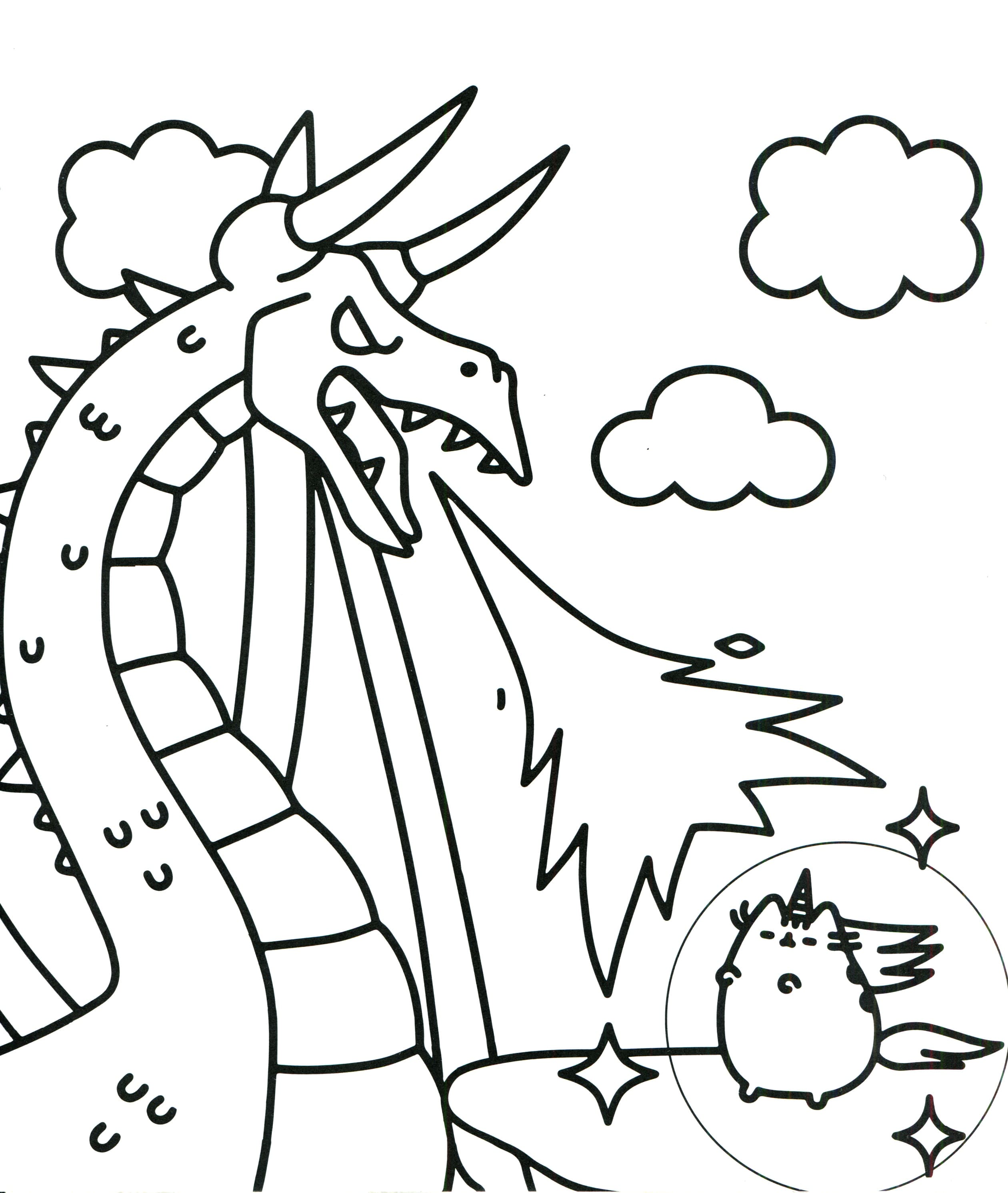 pusheen cat dragon