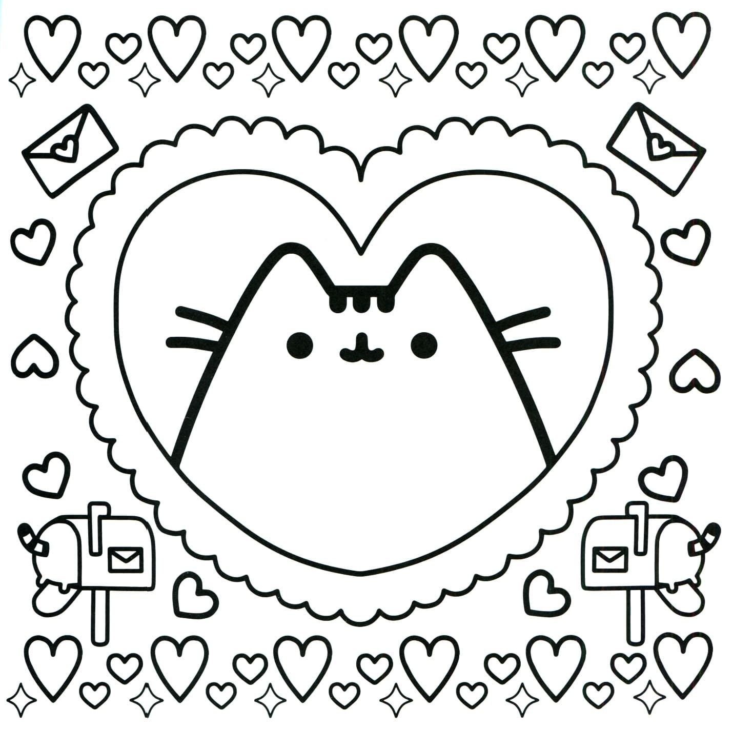 Pusheen Coloring Pages Print Them Online For Free