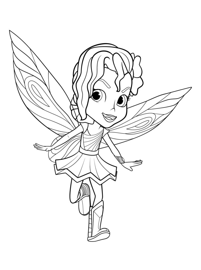 Rainbow Rangers Coloring Pages. Free Printable Little Sorceresses