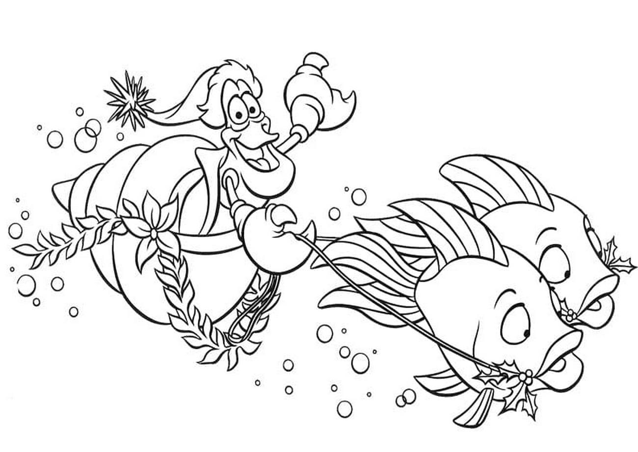 Little Mermaid Ariel Coloring Pages. Print for girls, beautiful images