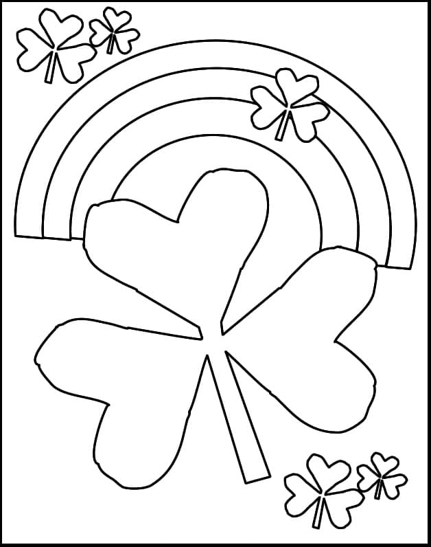 Shamrock Coloring Pages - St.Patrick 's Day | Free Printable