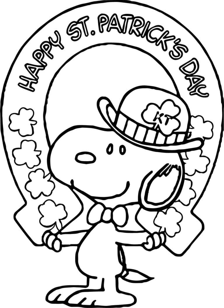 Shamrock Coloring Pages   St.Patrick 's Day   Free Printable