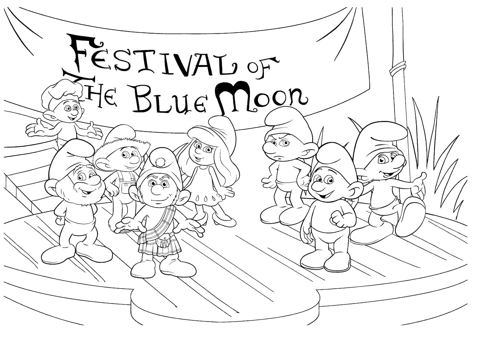 Desenhos dos Smurfs para colorir - 80 imagens para impressão gratuita