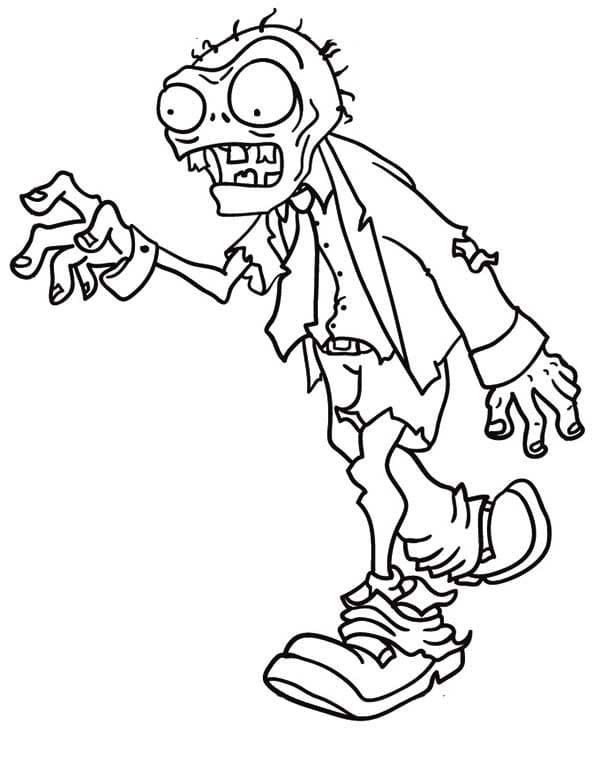 Zombies vs. Plants Coloring Pages | Print for Free! Pictures From the Game