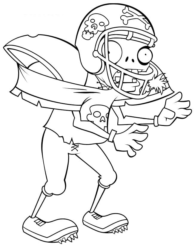Zombies vs. Plants Coloring Pages | Print for Free! Pictures From the Game