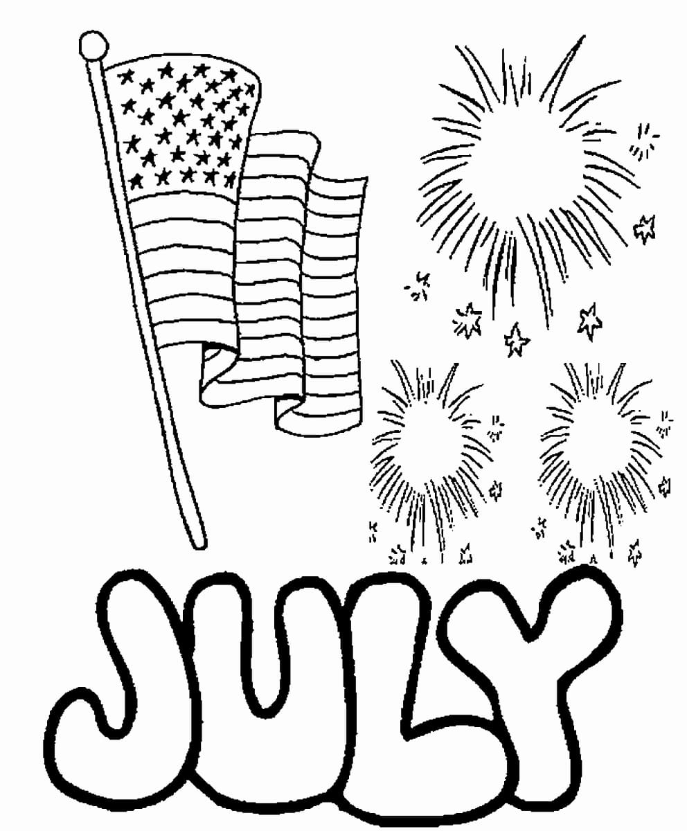 4th Of July Coloring Pages. Independence Day Free Printable
