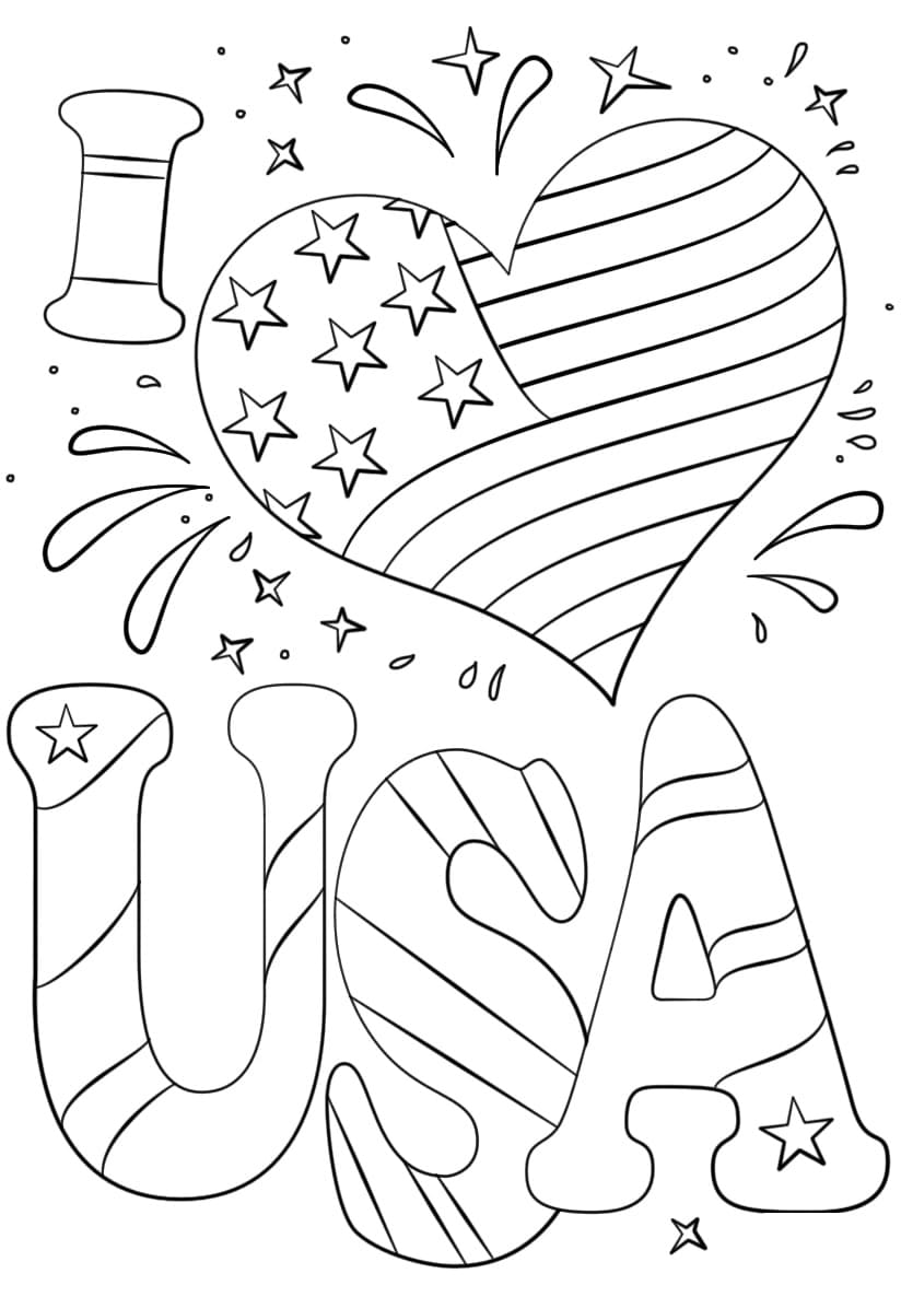 4th of july coloring pages