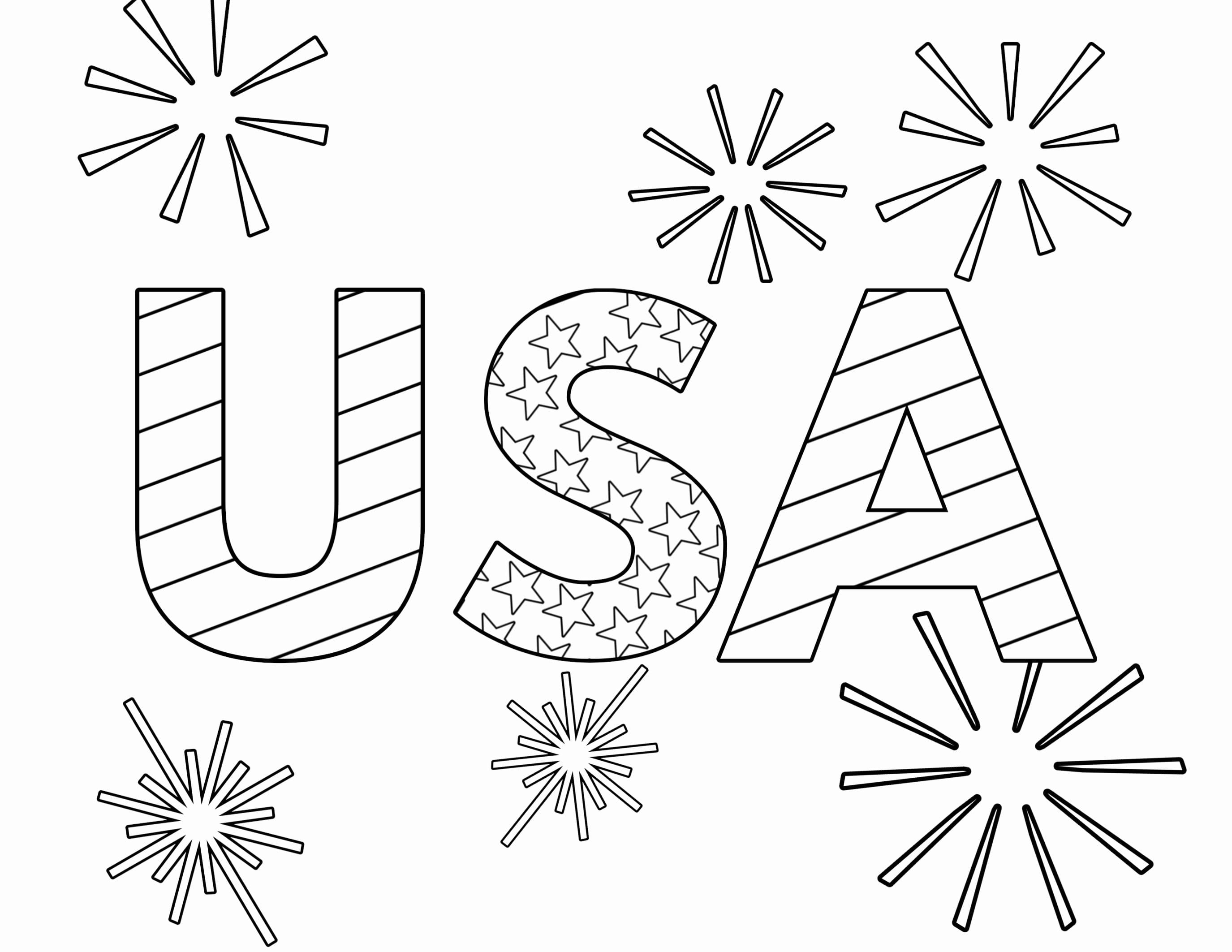 fourth of july coloring pages fireworks shows