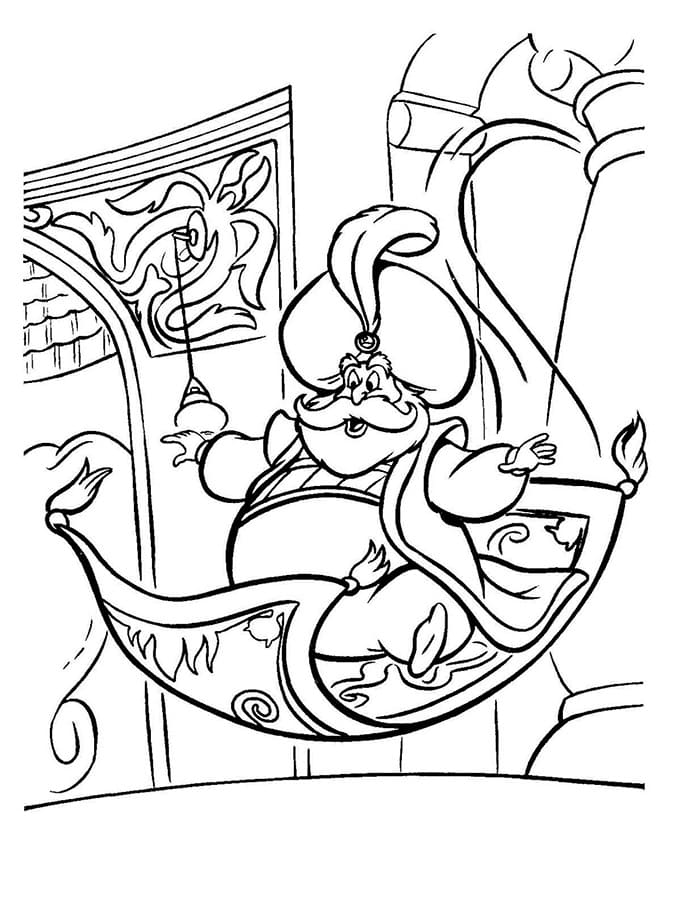 Aladdin Coloring Pages | 100 images Free Printable