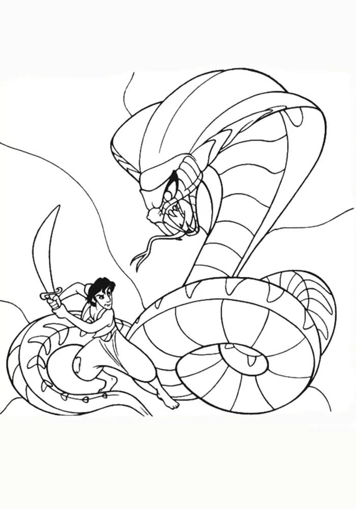 Disegni di Aladdin da colorare - 100 immagini per la stampa gratuita