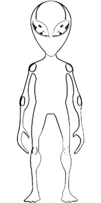 Alien Coloring Pages | 100 Pictures Free Printable