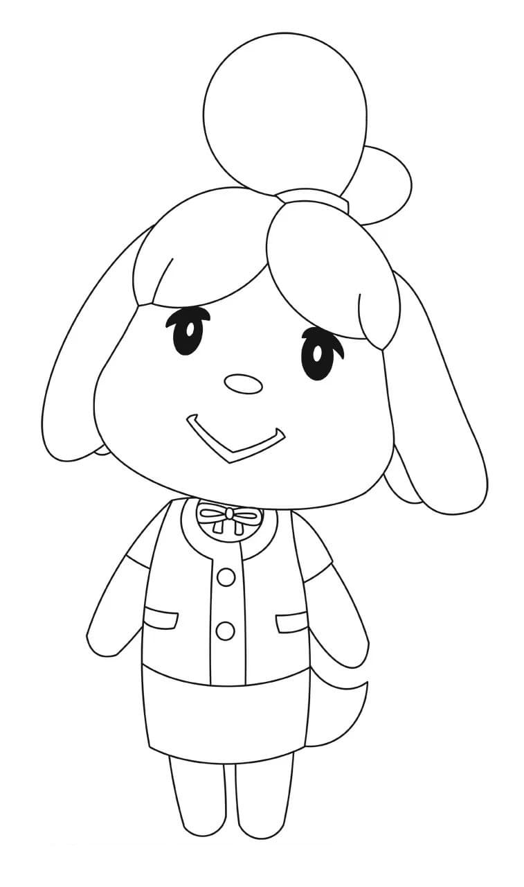 480 Animal Crossing Coloring Pages Isabelle  Latest