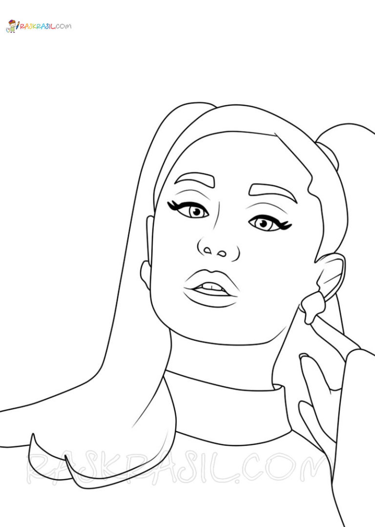 Ariana Grande Coloring Pages. Best Collection Free Printable