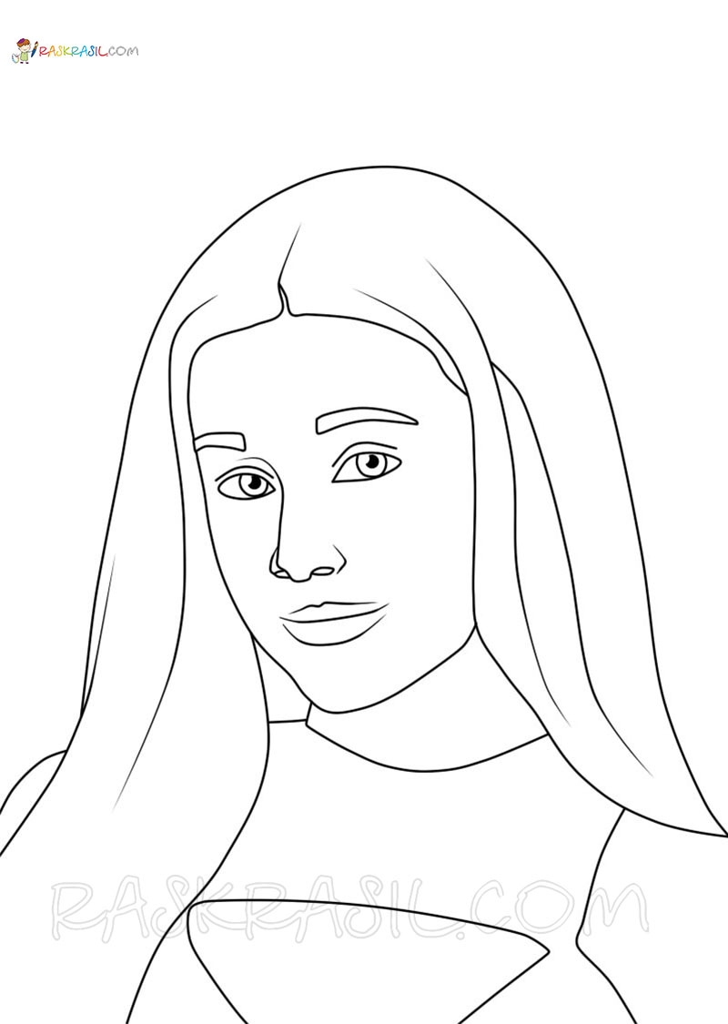 Ariana Grande Coloring Pages. Best Collection Free Printable