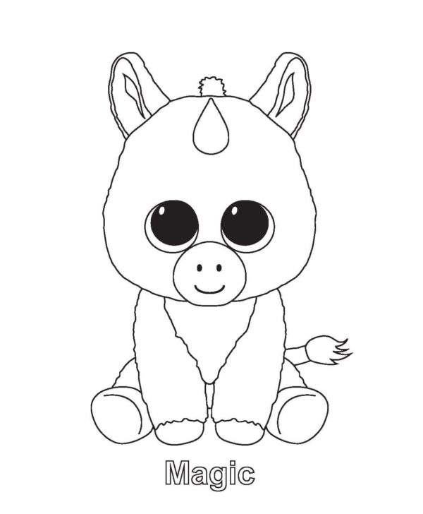 Beanie Boos Coloring Pages | 35 images Free Printable