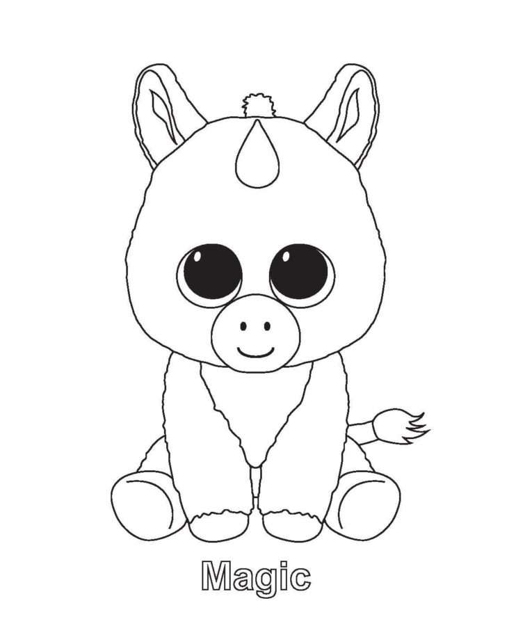Beanie Boos Coloring Pages | 35 images Free Printable