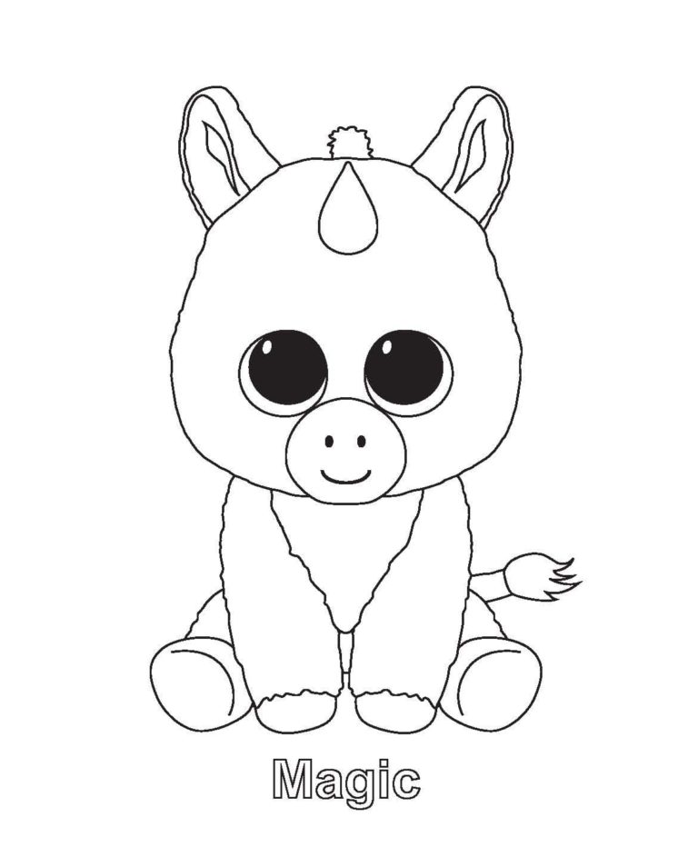 Beanie Boos Coloring Pages | 35 images Free Printable