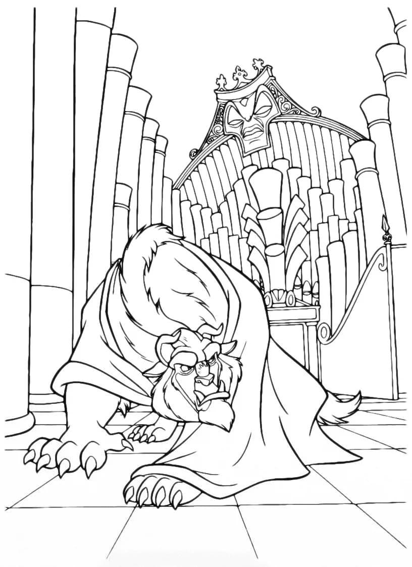 Beauty and the Beast Coloring Pages | 100 images Free Printable