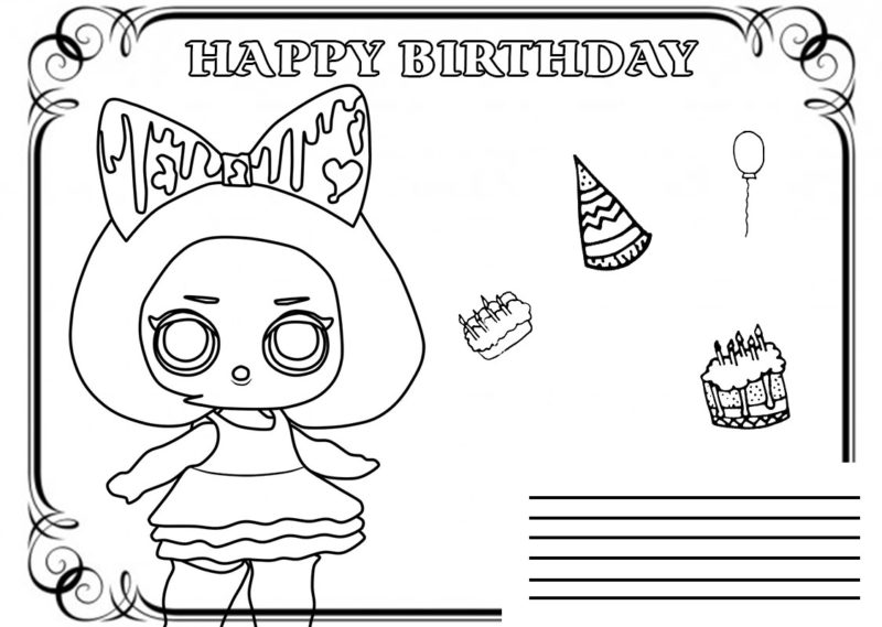 Happy Birthday Coloring Pages