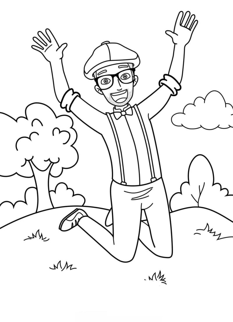 Blippi Coloring Pages | 25 Coloring Pages Free Printable